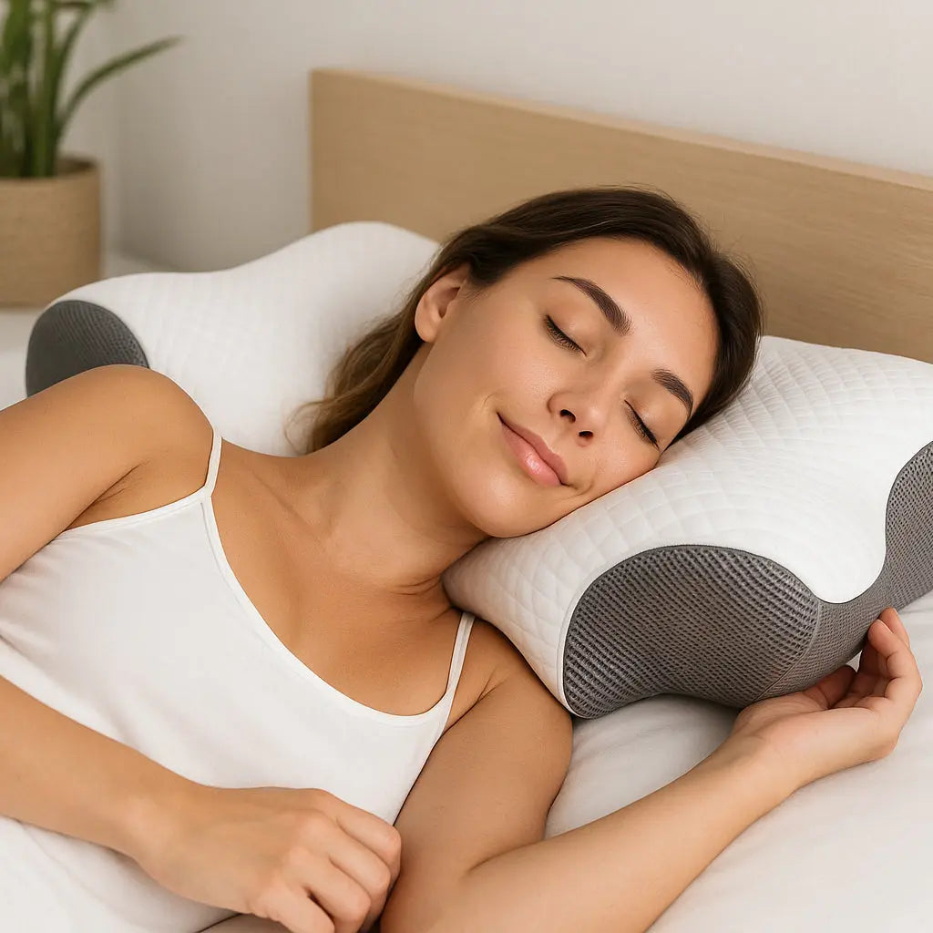 Zenova - Oreiller cervical en mousse à mémoire de forme Purmental